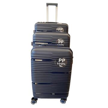 Set 3 Trolley 49x29x75, 43x25x65, 39x22x55 - Blu