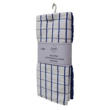 Set 3 Strofinacci Ancorna 40x60cm in Spugna 100% Cotone... - Marino Fa Mercato