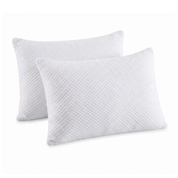Coppia Federe 50x80 cm in Spugna Jacquard Elasticizzata con Cerniera