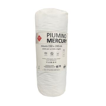 Piumino Bianco Singolo Mercury 150x200 cm - Traspirante,... - Marino Fa Mercato