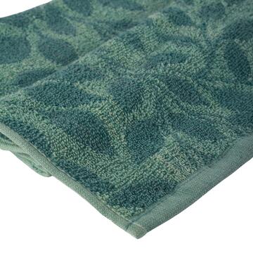 Asciugamano Poppy Verde 60x100 cm per Viso in Cotone - Marino Fa Mercato
