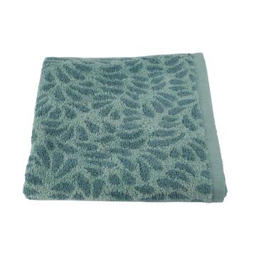 Asciugamano Leavy Verde 60x100 cm per Viso in Cotone