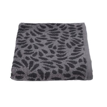 Asciugamano Leavy Grigio 40x60 cm in Cotone