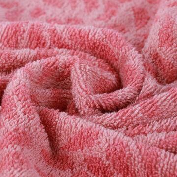 Asciugamano Leavy Rosa 40x60 cm in Cotone