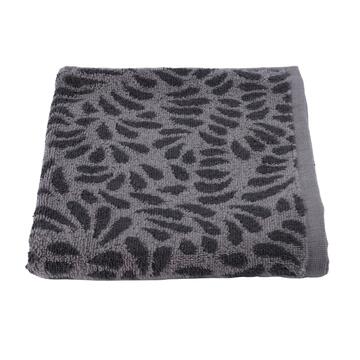 Telo Asciugamano Leavy Grigio 90x140 cm in Cotone