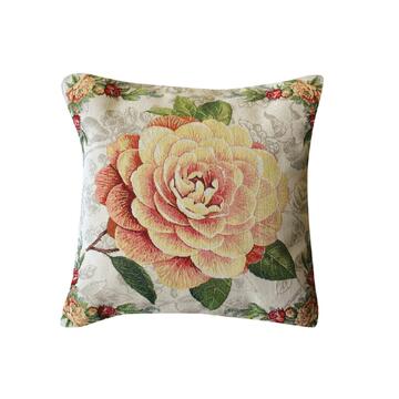 Federa Cuscino 45x45 cm - Fantasia Rosa Gialla