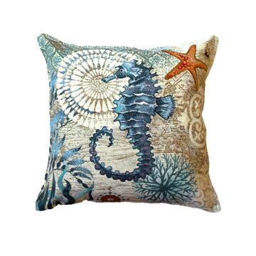 Federa Cuscino Seaside 45x45 cm - Fantasia Cavalluccio