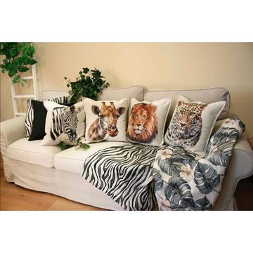 Federa Cuscino Animals 45x45 cm - Fantasia Leopardo