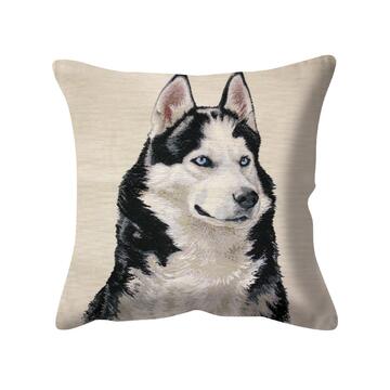 Federa Cuscino Zampa 45x45 cm - Fantasia Husky Marino Fa Mercato
