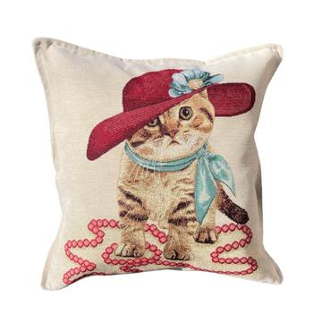 Federa Cuscino Pets 45x45 cm - Fantasia Gatto Chic