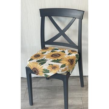 Coprisedia con Aletta 40x40 cm - Fantasia Girasole