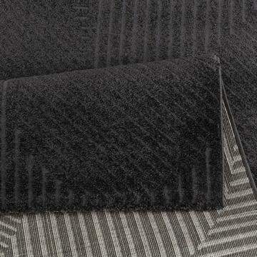 Tappeto soggiorno Lucca antracite pelo corto 120x180 - Marino Fa Mercato