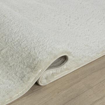 Tappeto a pelo lungo crema Tufy  per soggiorno 140x200 - Marino Fa Mercato