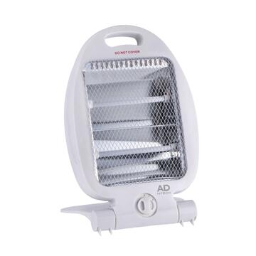 Stufa Portatile al Quarzo 800W - 26x8,5 h37 cm - Riscaldamento Elettrico - Bianca