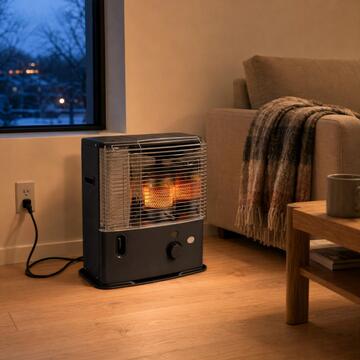 Qlima Stufa Kero R3224X a Combustibile 2,4 kW, 40/85 mc Riscaldabili - 45,5x29,5 h49,50 cm