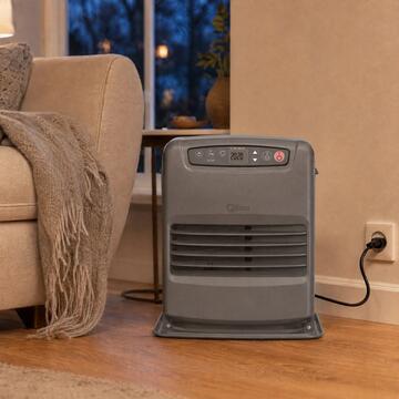 Qlima Stufa Kero a Combustibile Liquido - 3,10 kW, 120 mc Riscaldabili - 37x29,9 h42,9 cm