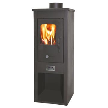 Mille srl - Stufa a Legna Era in Acciaio 6,8 kW - 33x35 h94 cm - Made in Italy