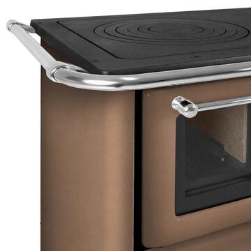Lincar Stufa Cucina a Legna Gaia Cappuccino 149AV con... - Marino Fa Mercato