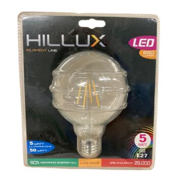 Lampadina LED chiara globo E27 5W HILLUX