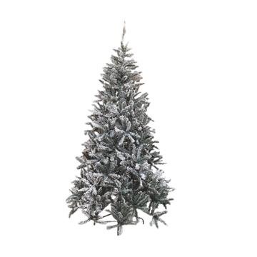 Albero di Natale Pino Nevicato h 180 cm - 848 Rami - Albero Artificiale con Supporto in Metallo
