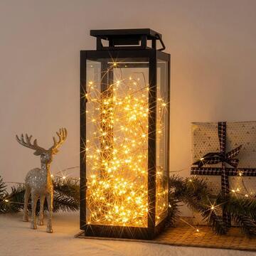 Filo Luci di Natale a Led con Giochi di Luce - Bianco... - Marino Fa Mercato