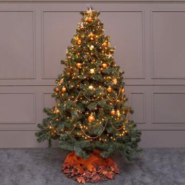 180 Luci Led Bianco Caldo di Natale - mt 9+5 cavo - per Interno ed Esterno - con Giochi di Luce