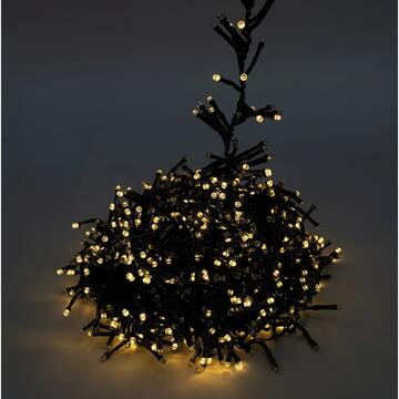 300 Luci Led All Flash Bianco Caldo - Decorazione di Natale - mt 15+5 cavo - per Interno ed Esterno