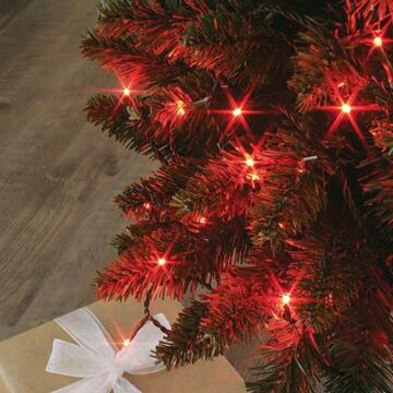 500 Luci Led Rossi di Natale - mt 25+5 cavo - per Interno ed Esterno - con Giochi di Luce