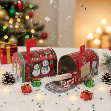 Scatola di Latta a Forma di Cassetta della Posta -... - Marino Fa Mercato