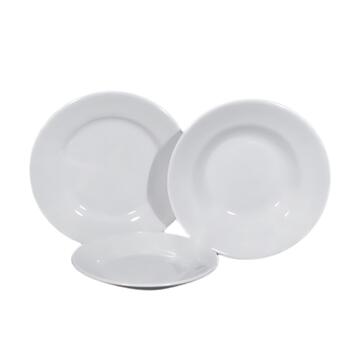 Piatto Fondo Tivoli in Porcellana Bianca 23,5 cm