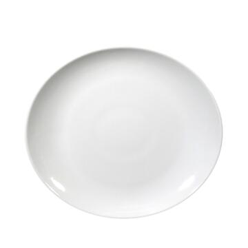 Piatto da Bistecca Tivoli in Porcellana Bianca 30,5x28 cm