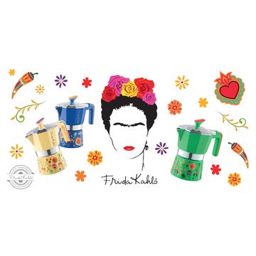 Caffettiera Giallo Frida Kahlo 6 Tazzine di Caffè,... - Marino Fa Mercato