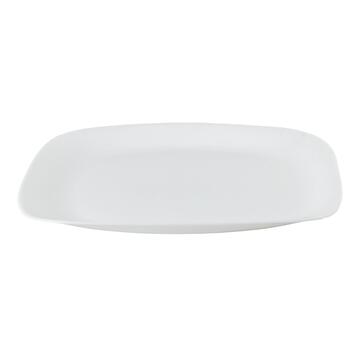 Vassoio Parma color bianco, 20x28 cm, in porcellana.
