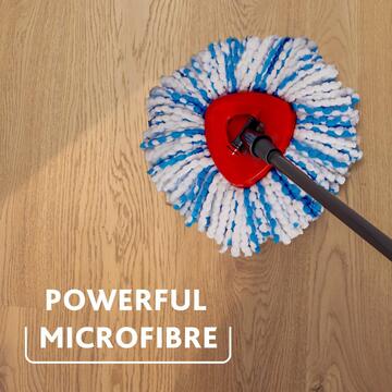 Vileda H2PrO Spin Mop Ricambio Refill - Panno in Microfibra - Rimozione dello Sporco Ostinato - Lavabile in Lavatrice - Per Tutti i Pavimenti