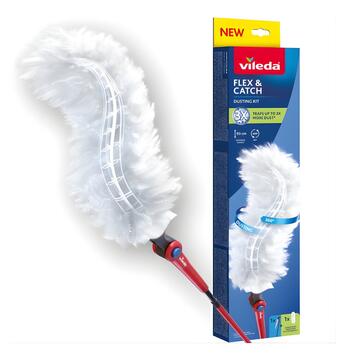 Vileda Flex & Catch Catturapolvere con Manico Estensibile