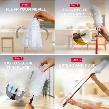 Vileda Flex & Catch Catturapolvere con Manico Estensibile - Marino Fa Mercato