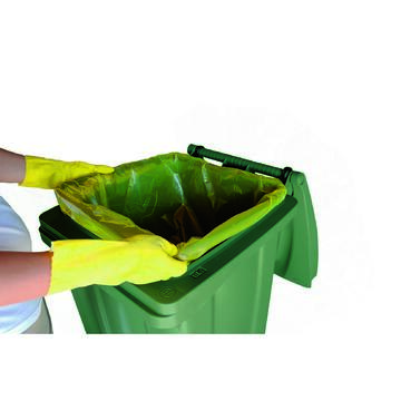 Bidone 120 Lt verde con pedale - Marino Fa Mercato