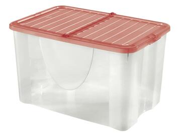 Dodo box 57 x 39 x 35 cm trasparente / azzurro Marino Fa Mercato