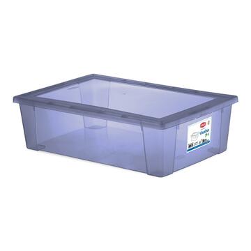 Contenitore Visual Box XXL 59x39 h 17 cm in Plastica Blu