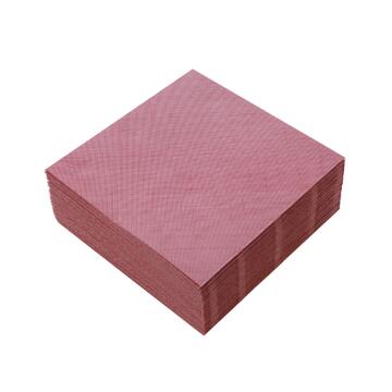 Confezione 40 Tovaglioli di Carta Monouso 38x38 cm - Bourdeaux effetto Jersey