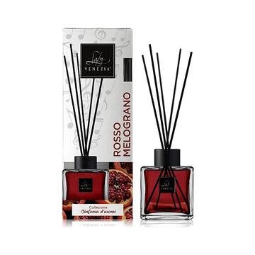 Profumatore Rosso Melograno per Ambiente Cubo con Bastoncini 100 ml