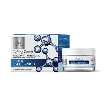 Crema Viso Antirughe Acido Ialuronico Rimpolpante e Anti Age 50 ml