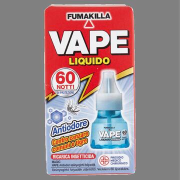 Ricarica insetticida Vape liquido 60 notti antiodore