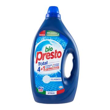 Bio Presto Detersivo Liquido Lavatrice con Smacchiatore, 35 Lavaggi