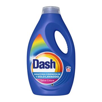 Detersivo per Lavatrice Dash Blu Salva Colore Liquido 23 Lavaggi