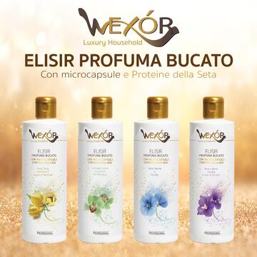 Wexor Elisir Profuma Bucato Giallo 200 ml - Ylang Ylang, Cashmere e Legno di Patchouli