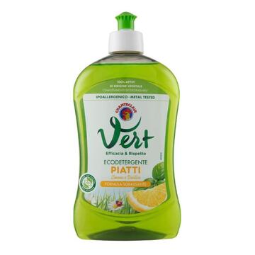 Chanteclair Vert detersivo eco per piatti con limone e basilico 500 ML