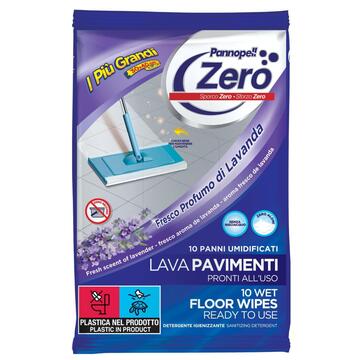 Panno Igienizzante Pavimenti Lavanda 10 pezzi