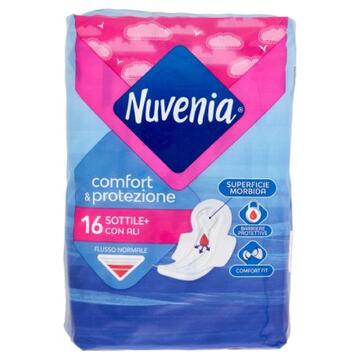 Assorbenti Nuvenia sottile normale con ali 16 pezzi