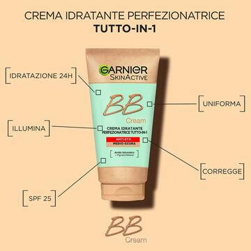 Garnier BB cream crema viso Anti-Età Pelle Medio-Scura... - Marino Fa Mercato